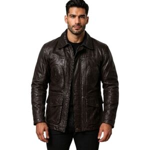 Vintage JL Just Leather – Real Leather Jacket (Size XL)